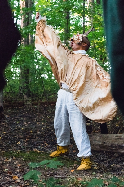 There is No Word for Wilderness presented by Animacy Theatre Collective and TAC and TAF Arts in the Parks Program. Costume design by Beatriz Arevalo. Photos by Emily Sands. Mask Design by Alexandra Simpson, 2019.