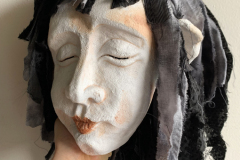 Worbla Mask with Wig by Alexandra Simpson, Animacy Theatre Collective.