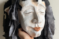 Worbla Mask with Wig by Alexandra Simpson, Animacy Theatre Collective.