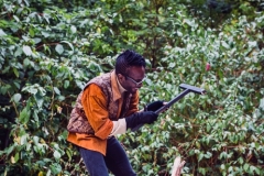 There is No Word for Wilderness presented by Animacy Theatre Collective and TAC and TAF Arts in the Parks Program. Costume design by Beatriz Arevalo. Photos by Emily Sands. Mask Design by Alexandra Simpson, 2019.