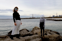Morgan Johnson and Alexandra Simpson, Animacy Theatre Collective, Toronto Waterfront.