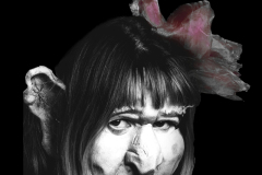 Worbla Mask by Alexandra Simpson, Animacy Theatre Collective. Photo by Pierre Yves Jortay.