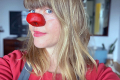 Red Worbla Clown Nose by Alexandra Simpson, Animacy Theatre Collective.