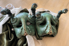 Snail Masks by Alexandra Watt Simpson, Animacy Theatre Collective. 