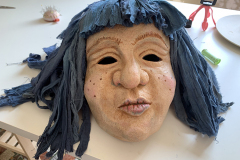 Worbla mask by Alexandra Simpson, Animacy Theatre Collective.